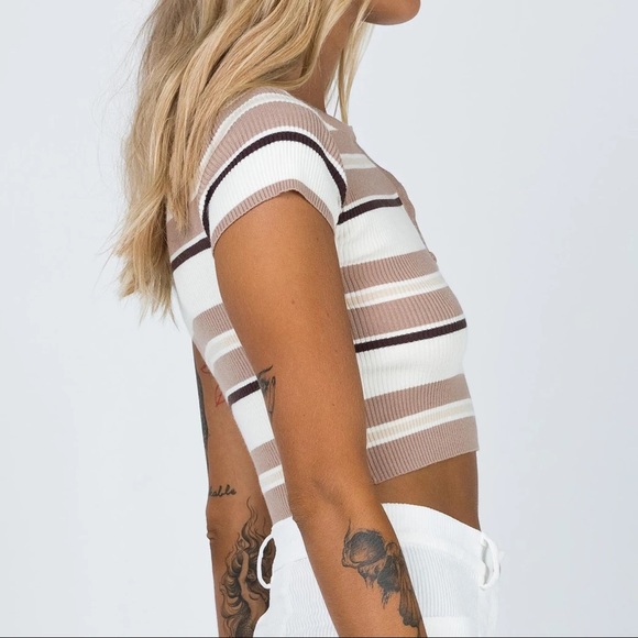 Princess Polly Orla short sleeve stripe top - Picture 4 of 5